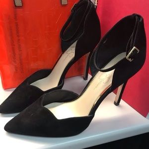 Black stiletto heels